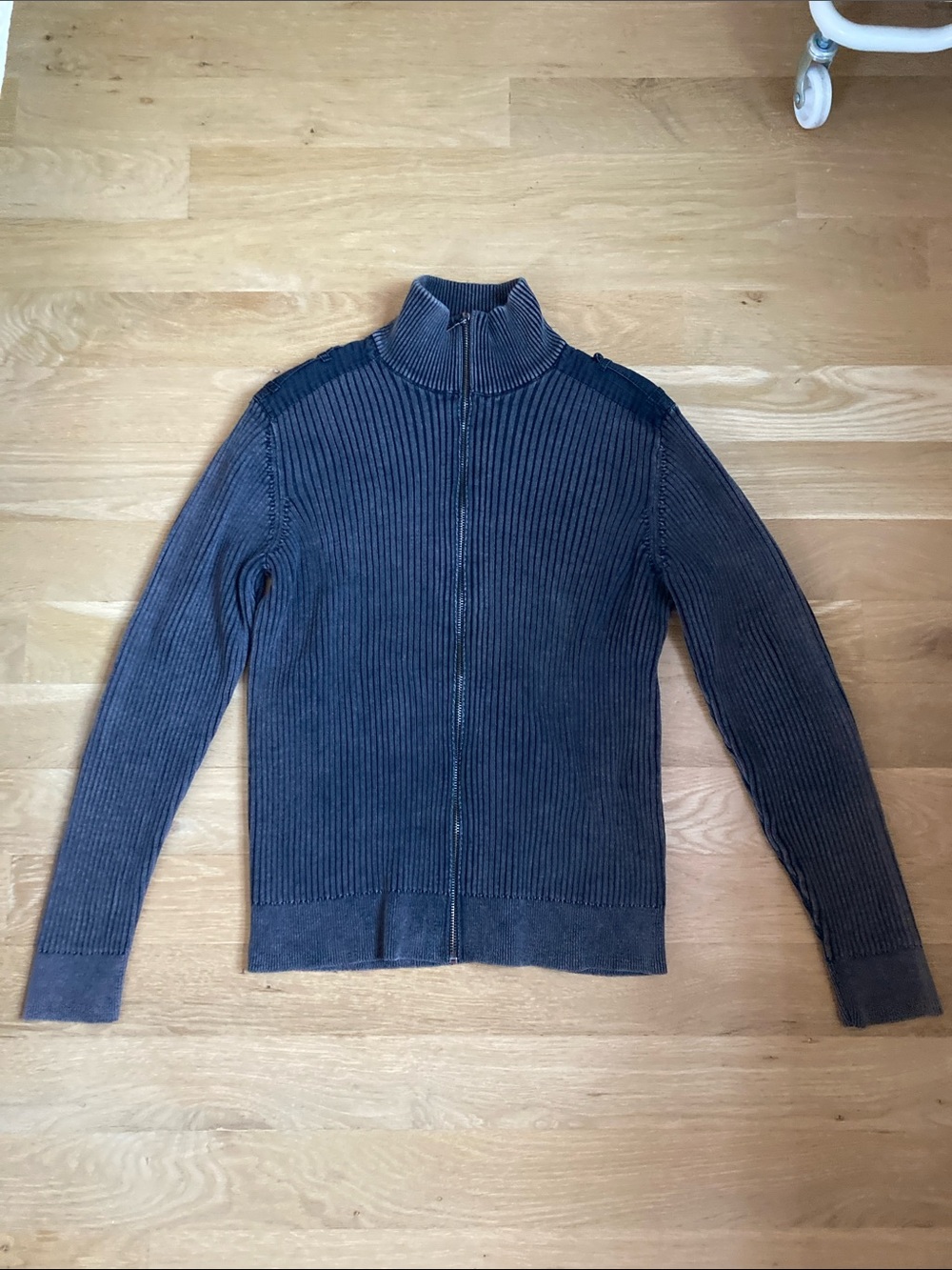 INC International Concepts Men's Ribbed Zip Cardigan Size M
